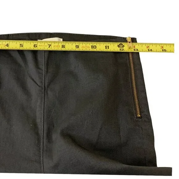 H & M Women Grey Slim fit Pants Side Zip Size 6 - Picture 4 of 8